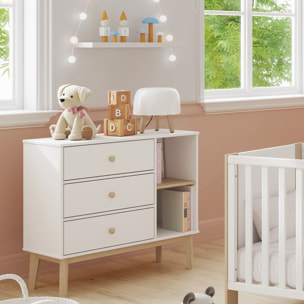 Commode enfant 3 tiroirs en bois - ELISE