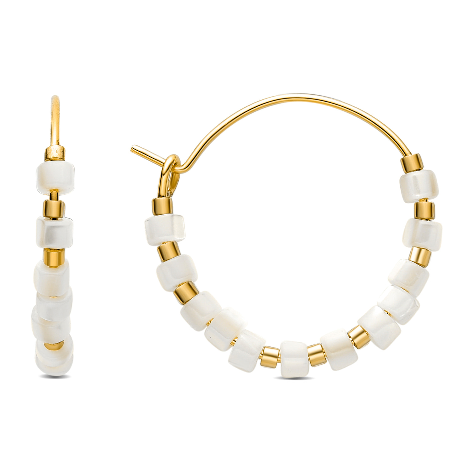 Pendientes Lux by Lux acabados oro 18k