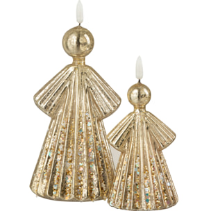 J-Line figurine Ange - verre - or - large - LED