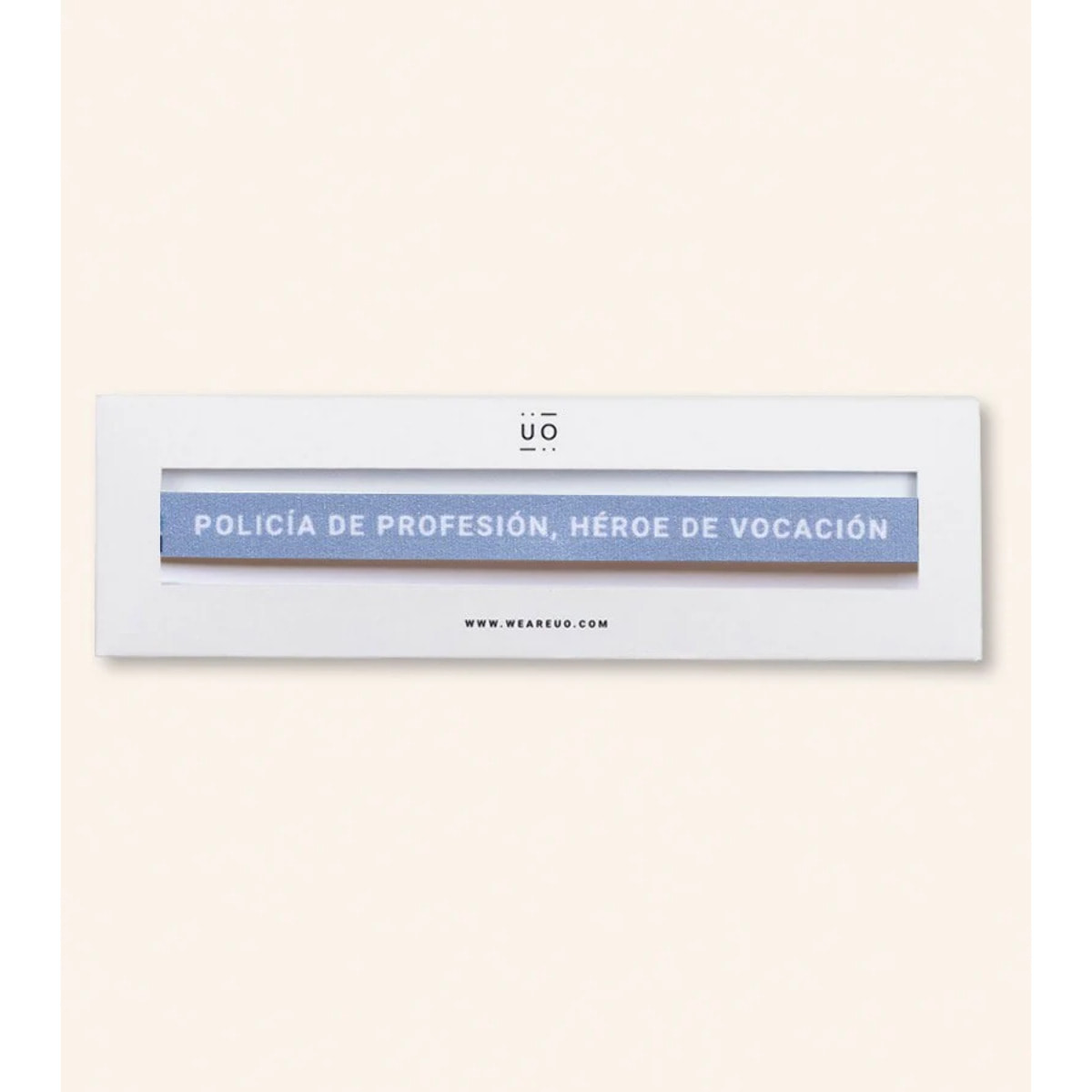 Pulsera Tela "Policía de profesión, héroe de vocación"