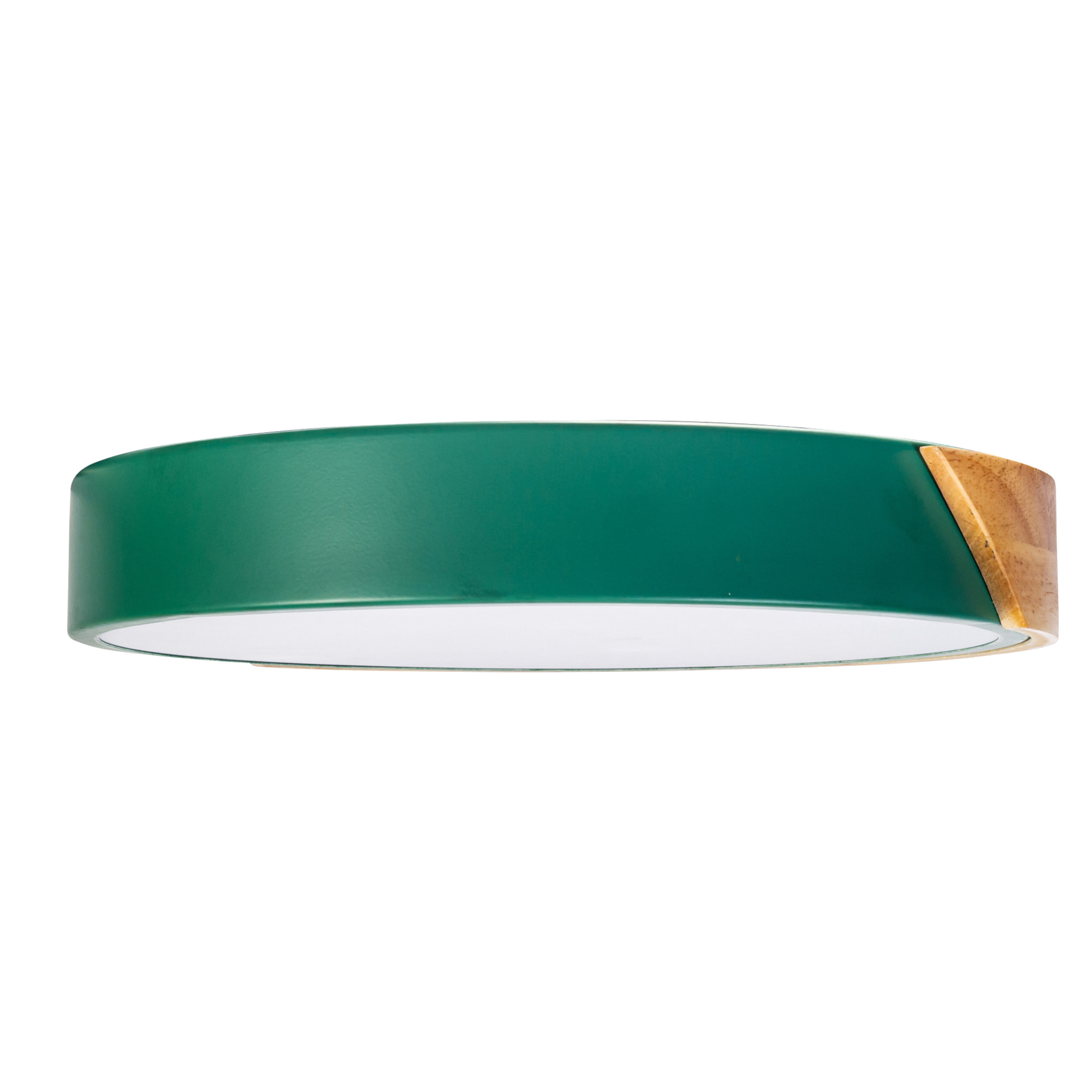 Forlight Plafón Pinta LED 15.2W Blanco Neutro 4000K On-Off Verde, Opal Iluminación LED Compacta y Eficiente