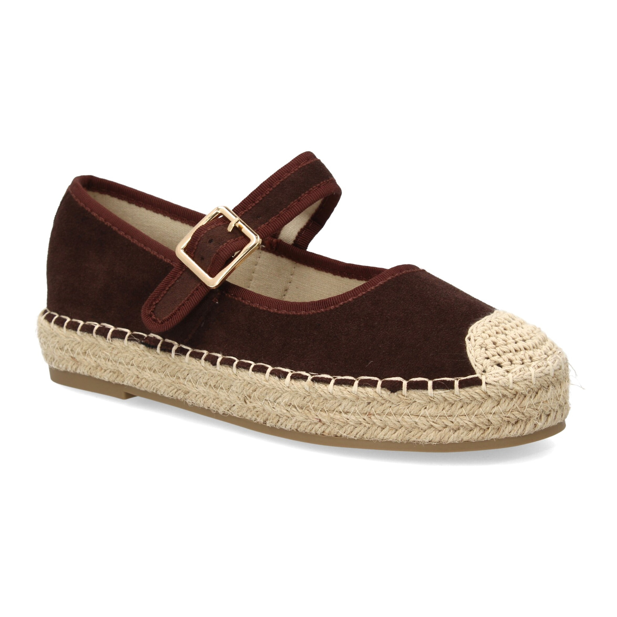 Bailarina Alpargata de Mujer con Yute, Diseño Moderno con Puntera Bordada