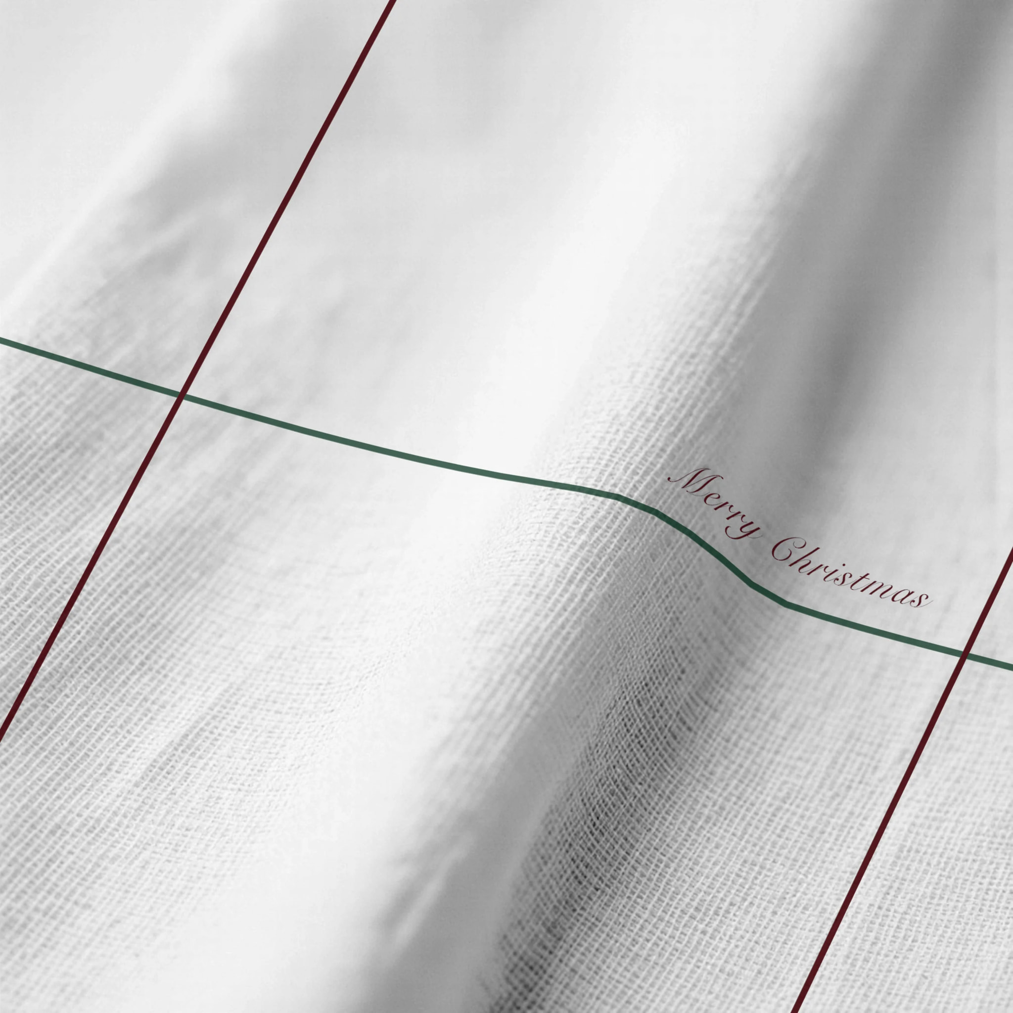 Serviettes pack 2 100% coton White Christmas 3