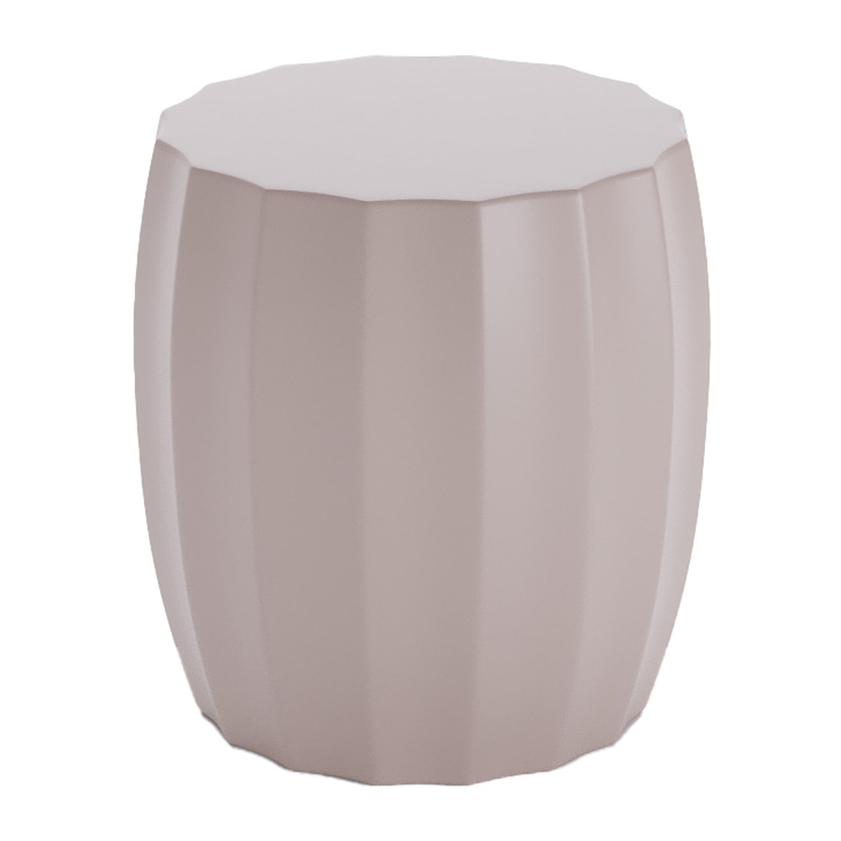 Table d'appoint ronde en magnésie rose pâle Grenade