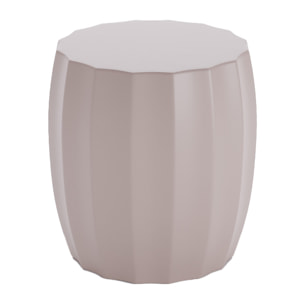 Table d'appoint ronde en magnésie rose pâle Grenade