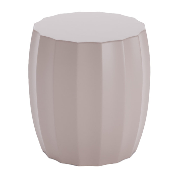 Table d'appoint ronde en magnésie rose pâle Grenade