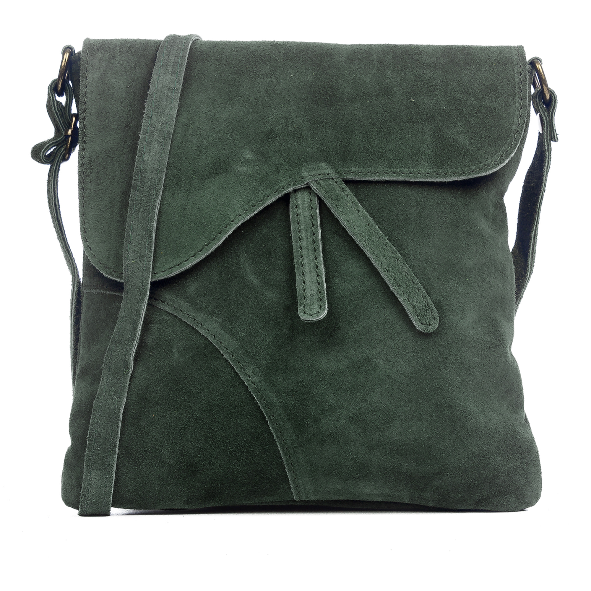 Ulfa Bolso bandolera Mujer.Piel auténtica Gamuza