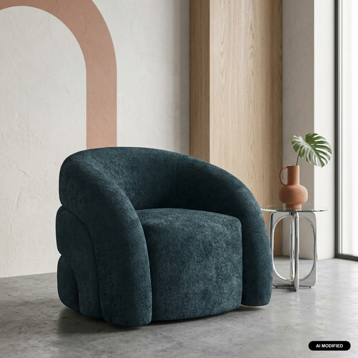 Fauteuil organique tissu 1 place RENBO
