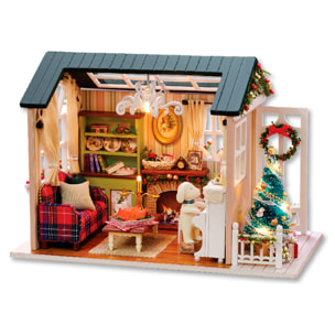 Tiempo de vacaciones. Maqueta 3D, realista con gran detalle, cubierta antipolvo y luces led.