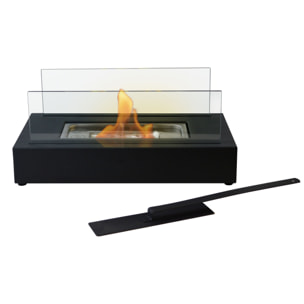Chimenea de etanol de sobremesa con dos pantallas de cristal templado ALGEIROS PURLINE 750 W