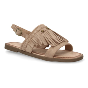 Sandalia boho mujer cómoda verano con flecos