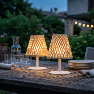 2 Lampe de table sans fil IBIZA H26CM