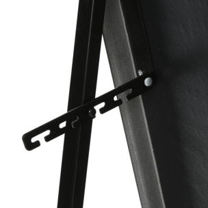 Espejo de pie clásico, 35 x 155 cm, negro