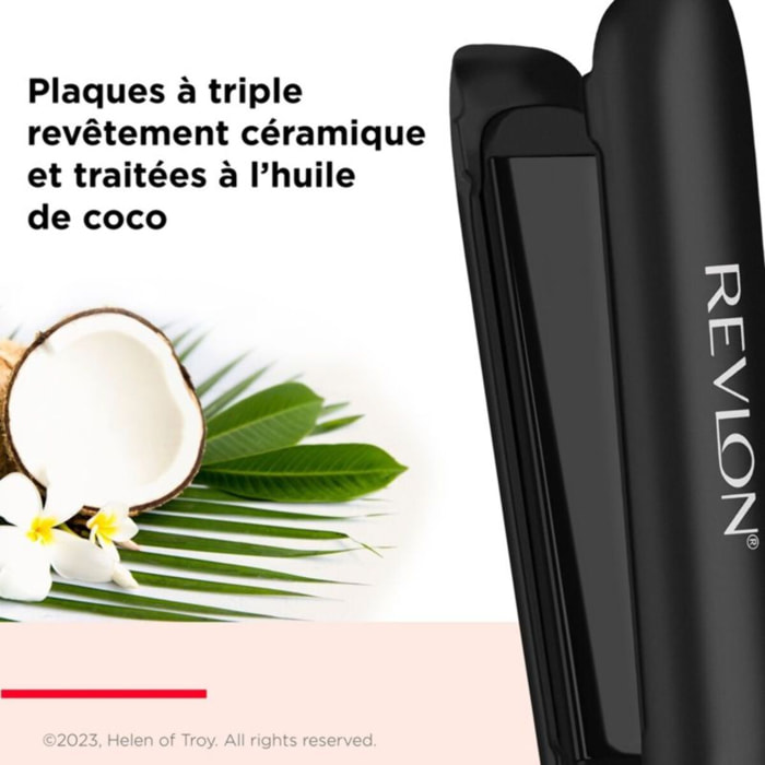 Lisseur REVLON Smoothstay 25mm infusé à l'huile de coco