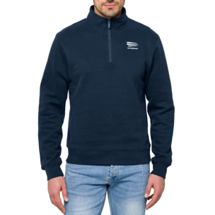 Felpa REEF con zip in cotone Blu navy