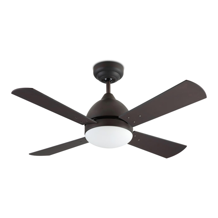 Forlight Ventilador IP20 Borneo E27 15W Marrón Wengue Madera haya