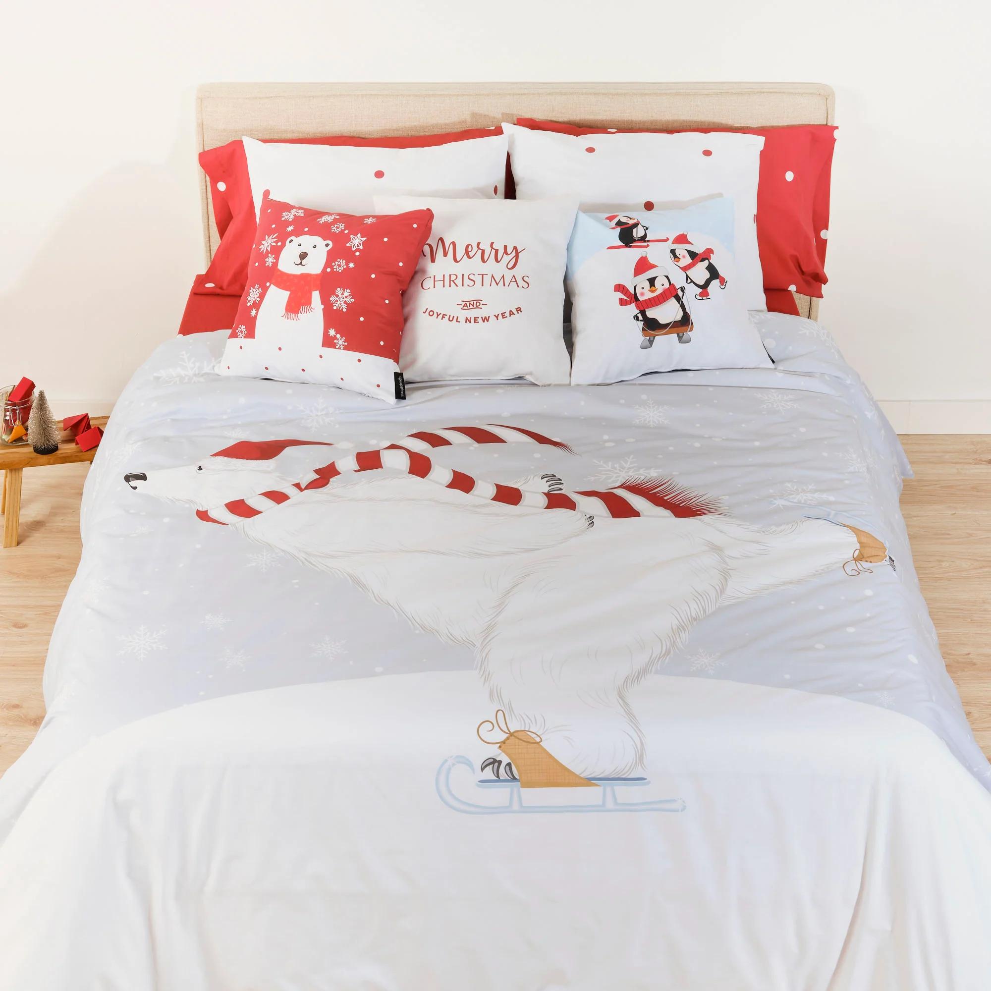 Housse de couette avec clics 100% coton Laponia 55