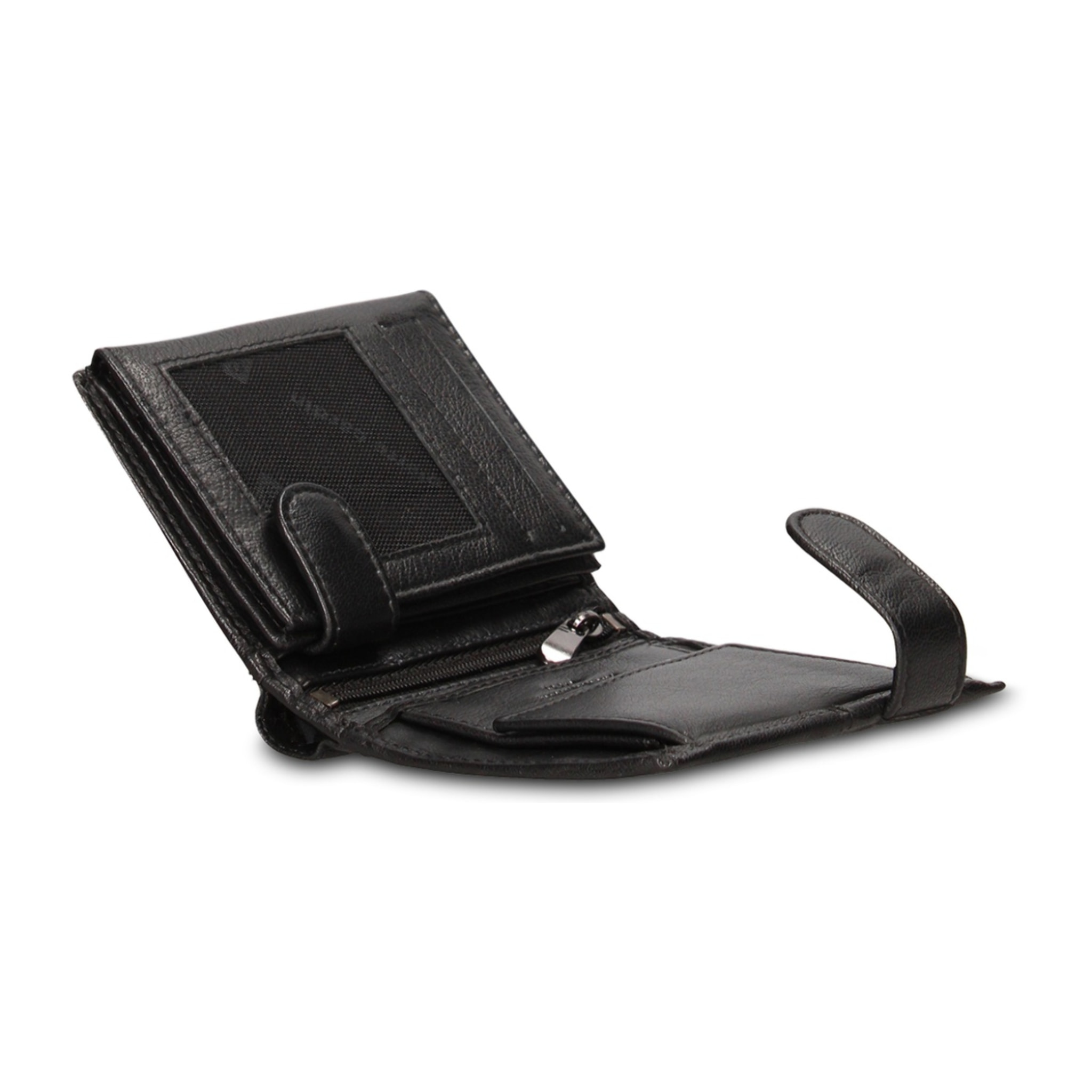 Portafoglio uomo in vera pelle - Modello Sombreuil - Casual - 8.5 x 11.0 x 2.0 cm