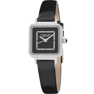 Orologio U.S. Polo Assn. in pelle nera