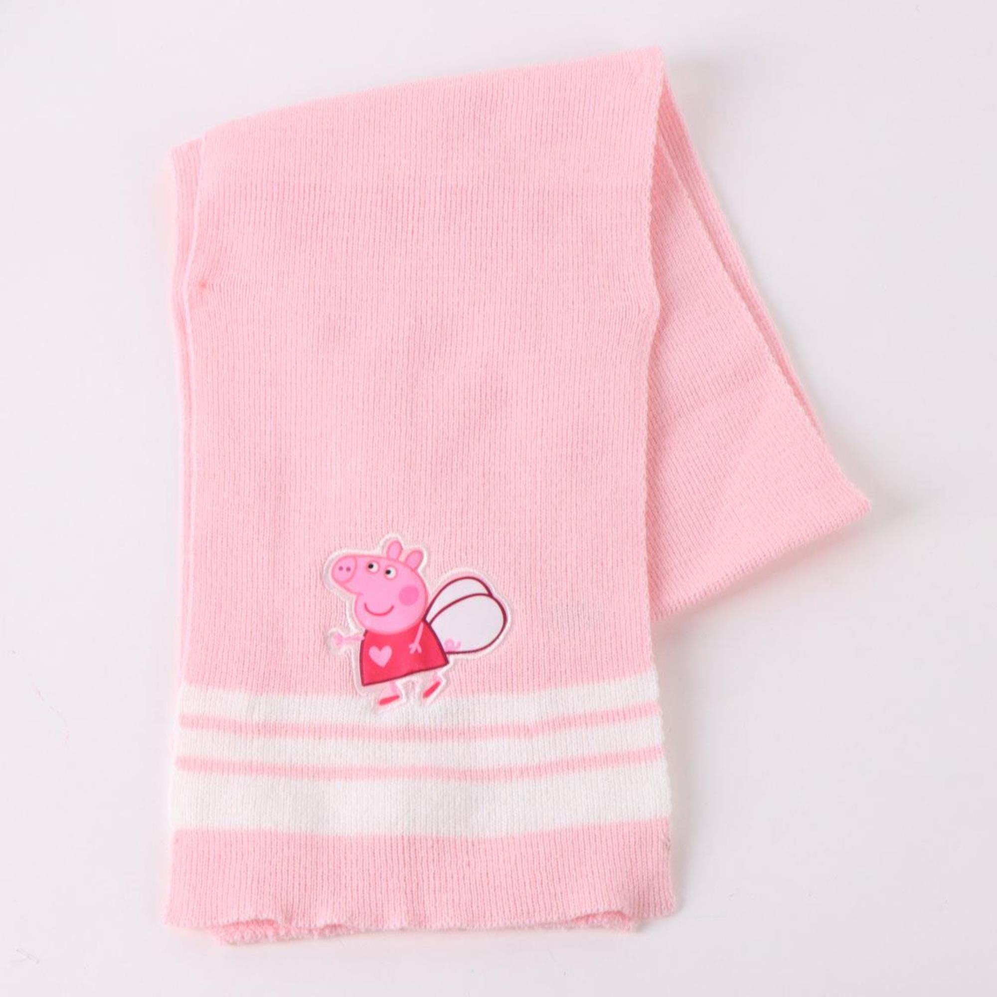 Conjunto gorro, guantes y tubo de cuello infantil "Peppa Pig"