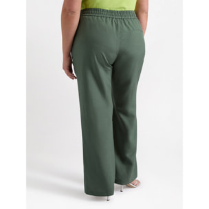Fiorella Rubino - Pantaloni wide leg - Verde militare