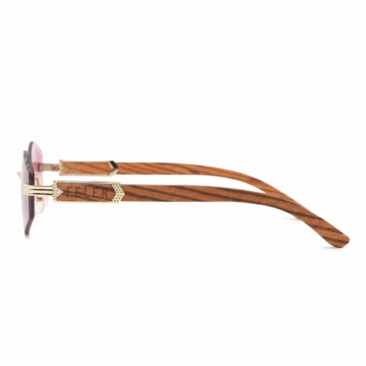 Gafas de Sol Feler 1819-5 Polarizadas de Madera Unisex 57 mm