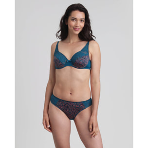 Sujetador con aros de encaje reciclado y microfibra