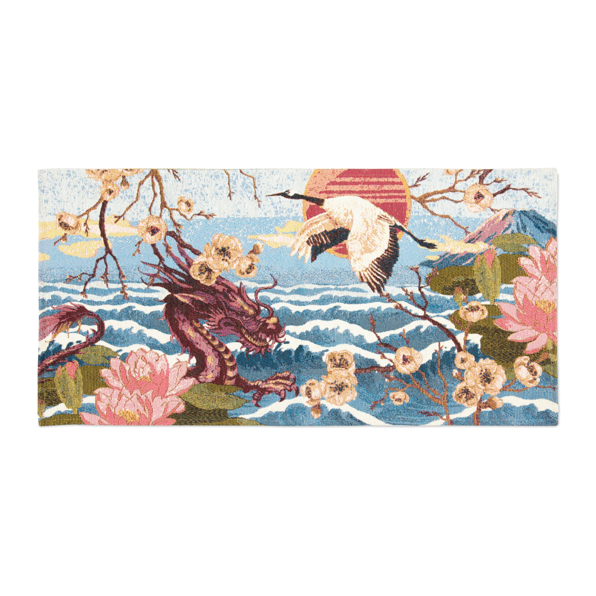 Tappeto Excelsa Fuji in poliestere e cotone 55x110x0,7 cm multicolore