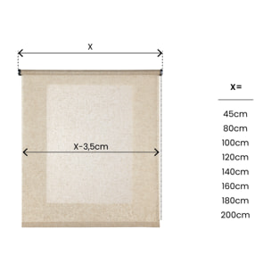 Enrollable Traslúcido RUSTIC Lino