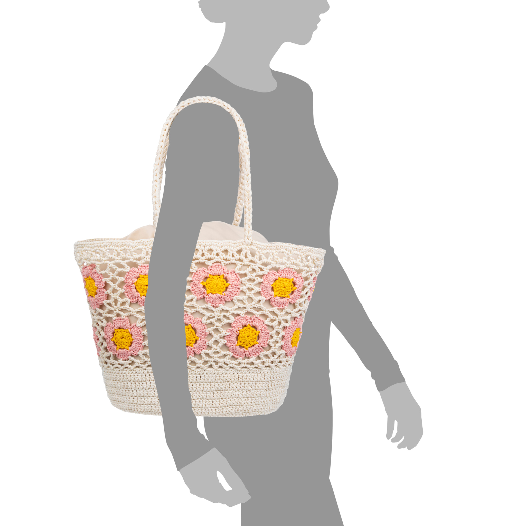 Belbo Bolso de hombro Mujer. Fabricaco en algodón tejido artesanal a mano.