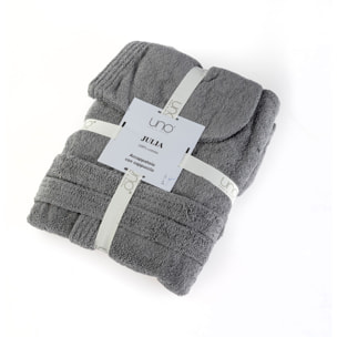 UNO CASA DESIGN Accappatoio con Cappuccio Julia in Spugna di Puro Cotone 400 gr