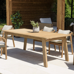 CELESTIN - Table à manger de jardin en acacia 200x95cm