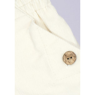 PANTALÓN PANA BLANCO