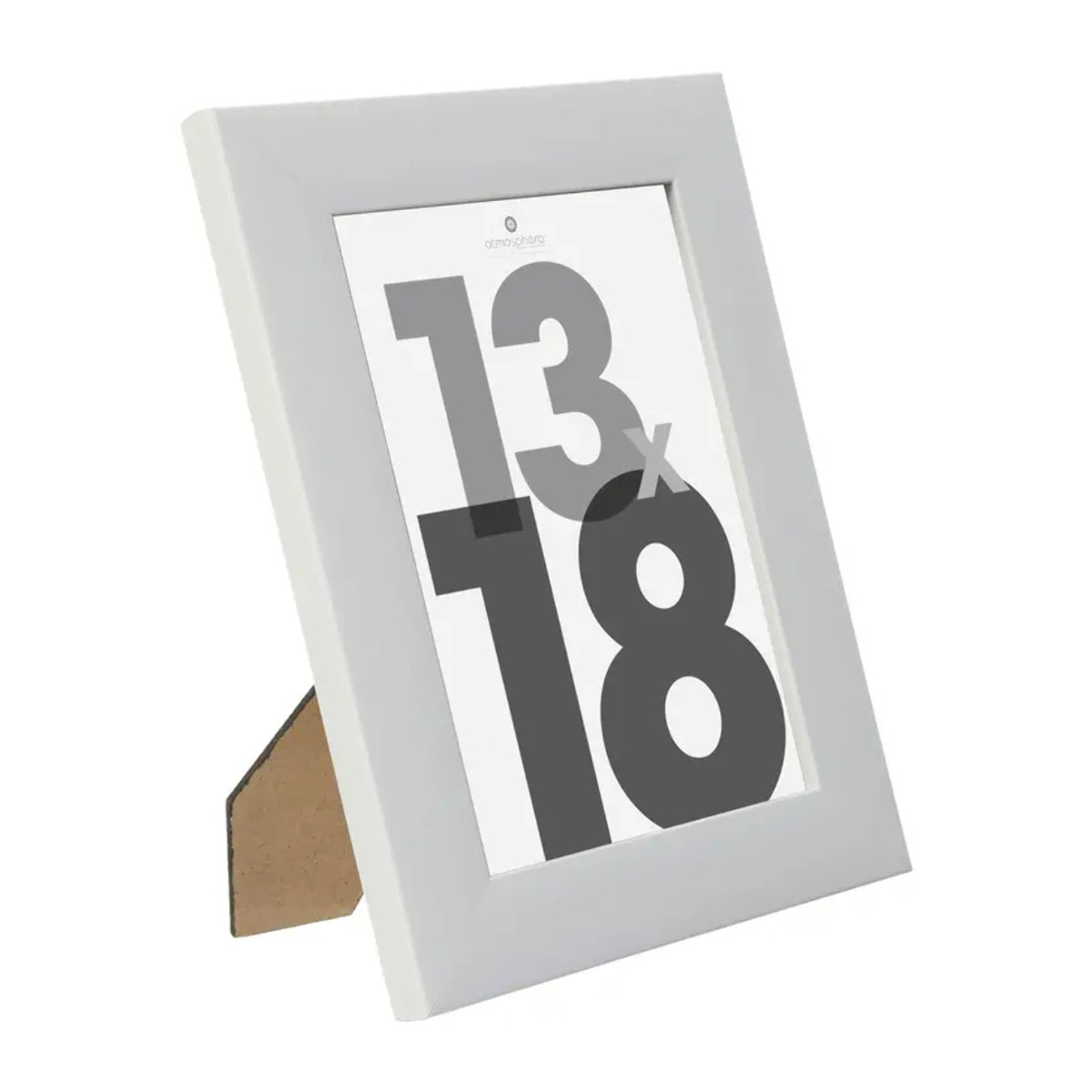 Cadre photo "Lise" - bois et verre - blanc - 13x18 cm