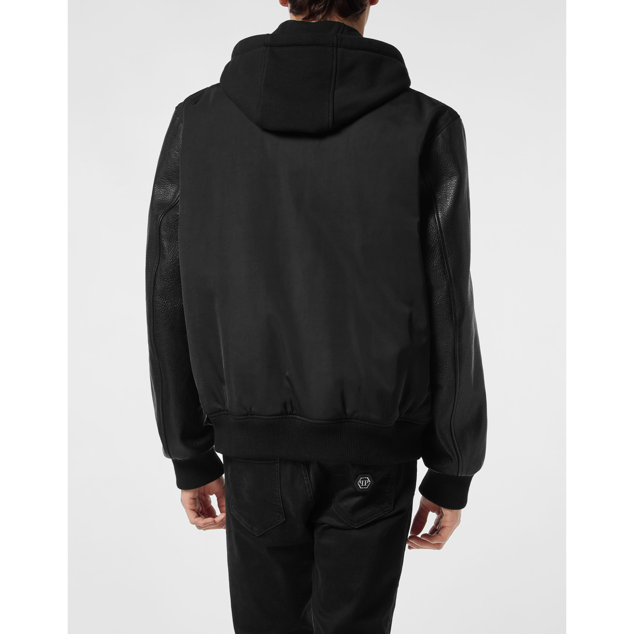 PHILIPP PLEIN Leather Bomber &AMP