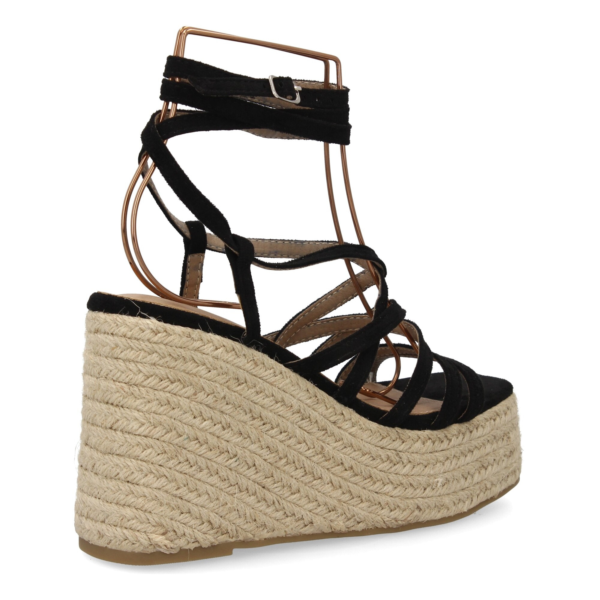 Sandalia romana cuña alta plataforma para mujer