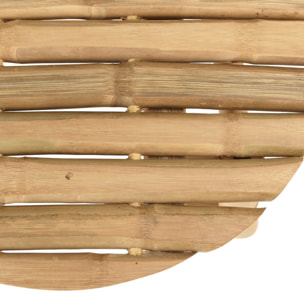 VITAL - Canapé 3 p. 1 pouf 1 table basse bambou