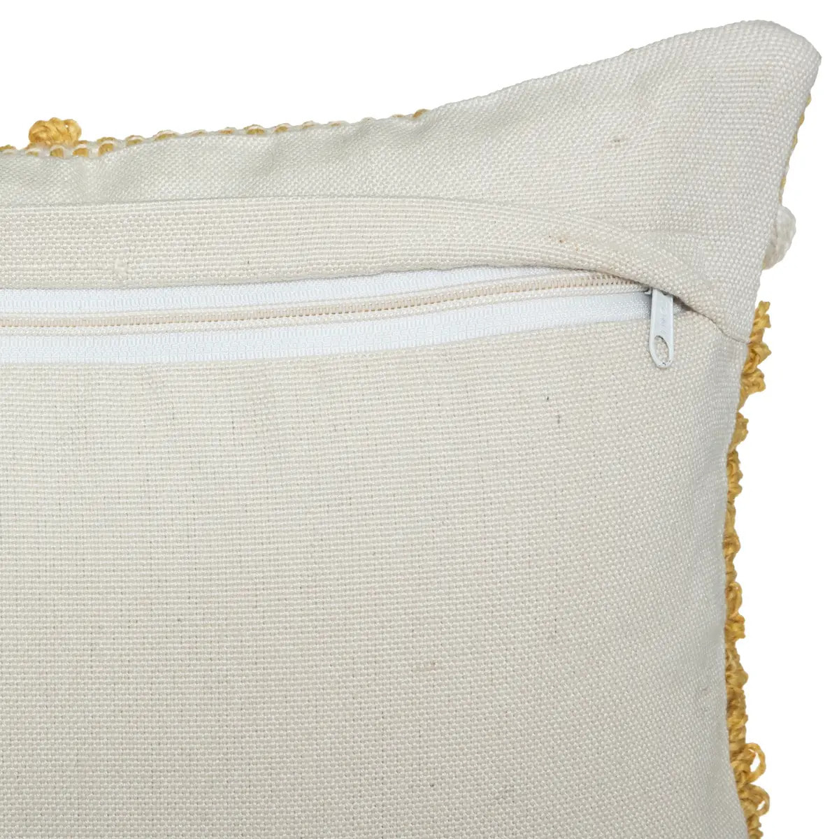 Coussin "R.O.W." jaune moutarde 30x50cm