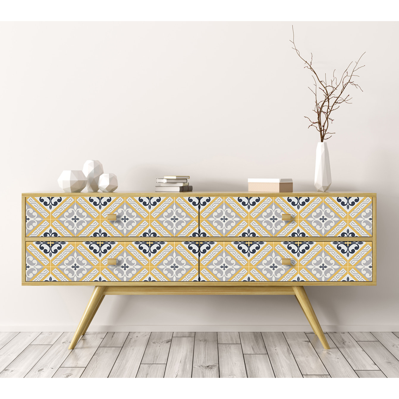 Stickers adhesivos de CERAMIKO - Aristocracy yellow 100x100