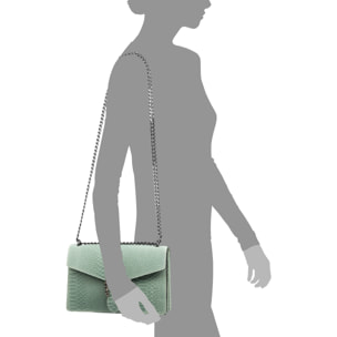 Luce Borsa a mano Donna.Pelle autentica Camoscio Stampa Serpente