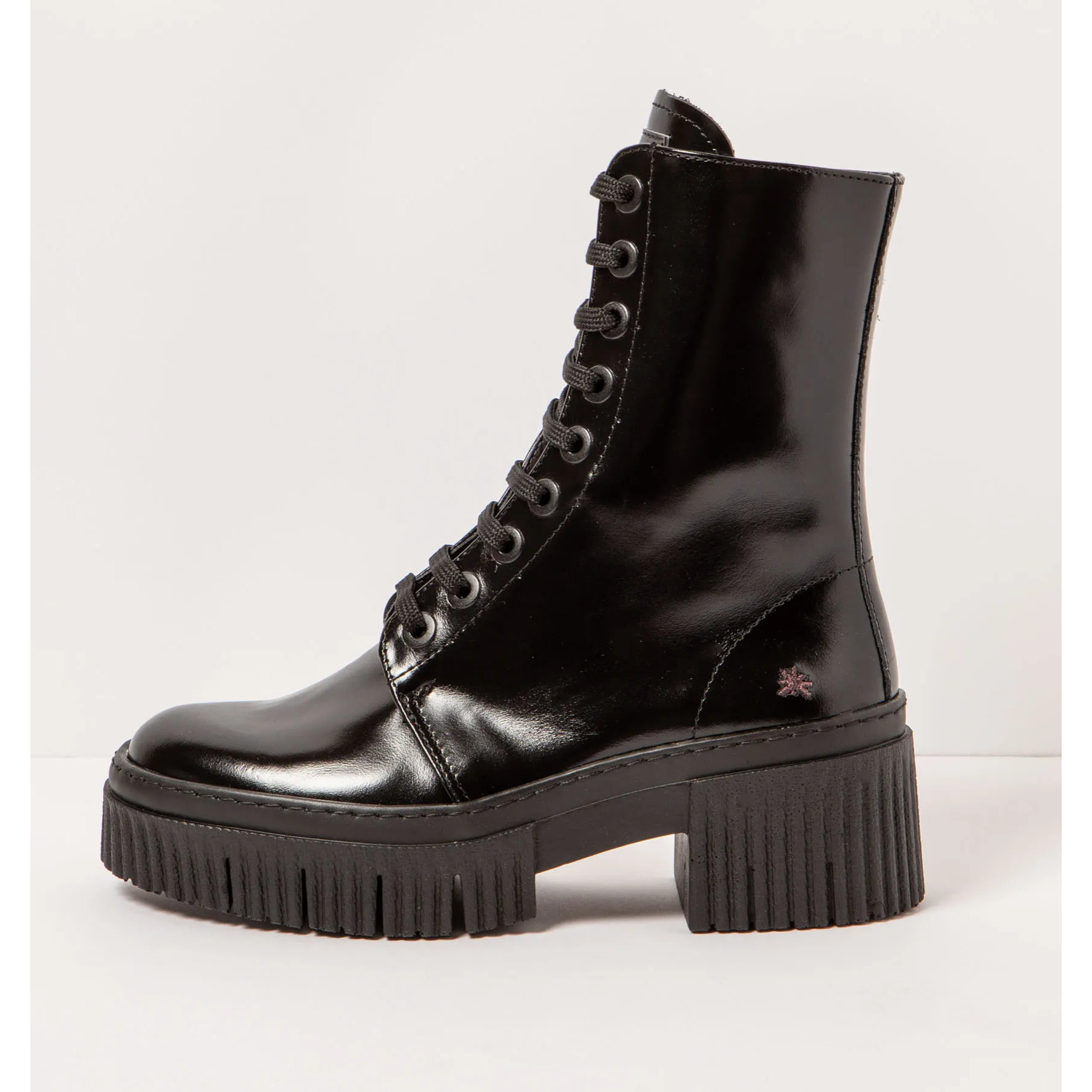 Botines con tacón 1375 NAPPA SHINNY BLACK/YORK color Black