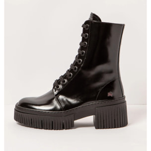 Botines con tacón 1375 NAPPA SHINNY BLACK/YORK color Black