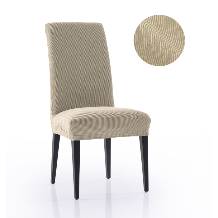Funda Elástica para silla con RESPALDO pack2 unidades modelo MARCELA