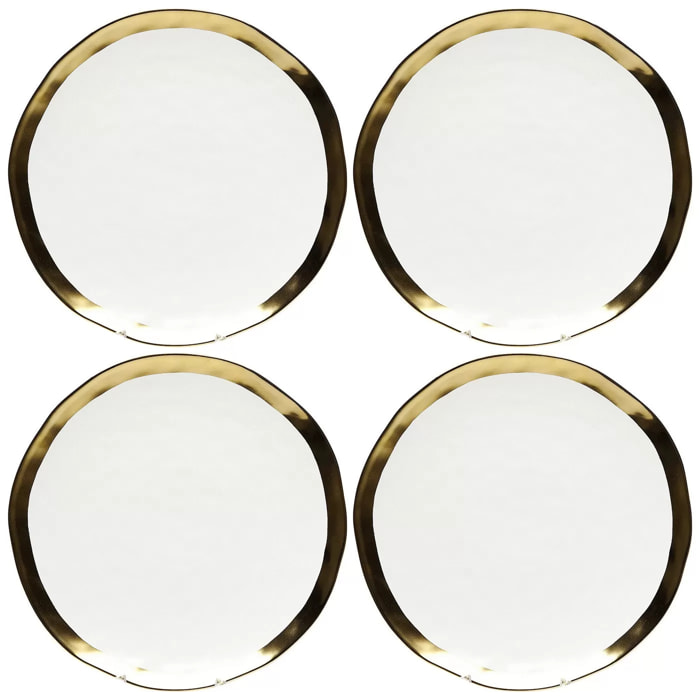 Assiettes Bell 25cm set de 4 Kare Design