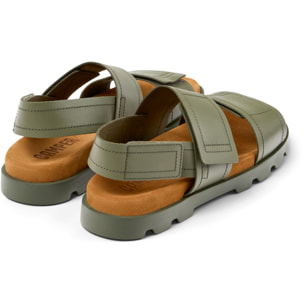 Sandalias - CAMPER Brutus Sandal - Verde - Cuero liso