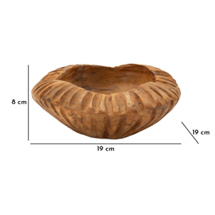 S/TASCHE GERIS IN TEAK RIC. CM Ø 19X8 (PEZZI UNICI - NON RIP. IN SERIE)