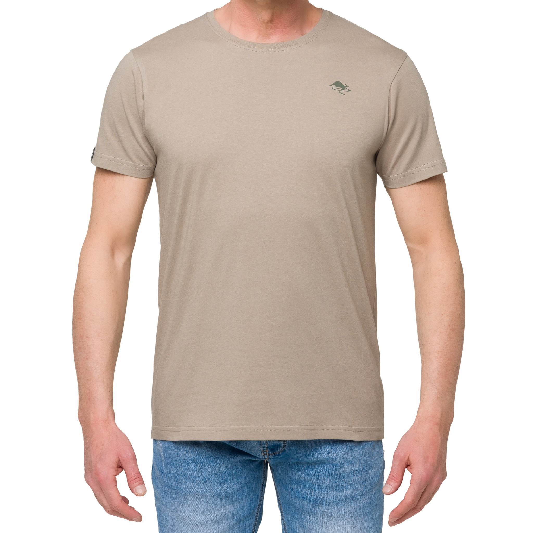 T-shirt in cotone 150 gr Hot Buttered Lizard Cachi.