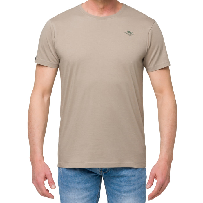 T-shirt in cotone 150 gr Hot Buttered Lizard Cachi