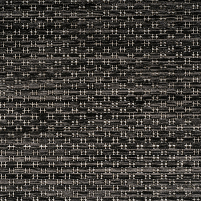 FARO - Tapis rond intérieur extérieur à motif Noir