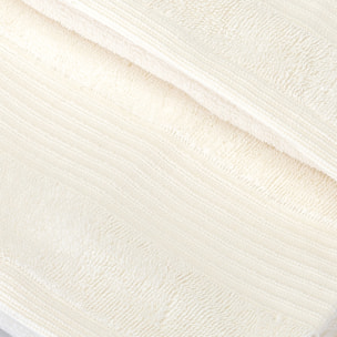 UNO CASA DESIGN Coppia Asciugamano + Ospite Julia in Spugna di Puro Cotone 500 gr/mq